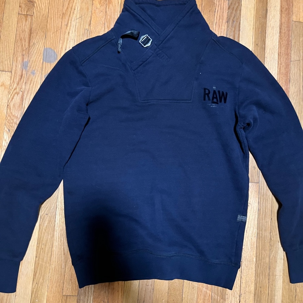 G-Star Mens Shawl Collar Sweatshirt Vintage